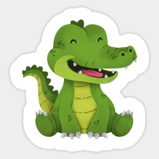 Happy Crocodile Sticker
